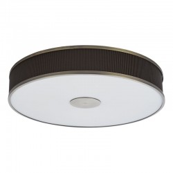 Alvaro - Antique Brass 6 Light Flush with Bronze Mushroom Shade & Diffuser