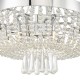 Dar-ALY1350 - Alyssa - Polished Chrome 9 Light Chandelier with Crystal