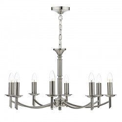 Ambassador - Satin Chrome 8 Light Centre Fitting Ambassador - Satin Chrome 8 Light Centre Fitting