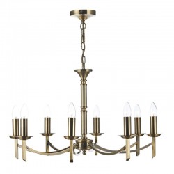 Ambassador - Antique Brass 8 Light Centre Fitting Ambassador - Antique Brass 8 Light Centre Fitting