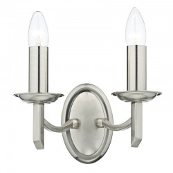 Ambassador - Satin Chrome Twin Wall Lamp Ambassador - Satin Chrome Twin Wall Lamp