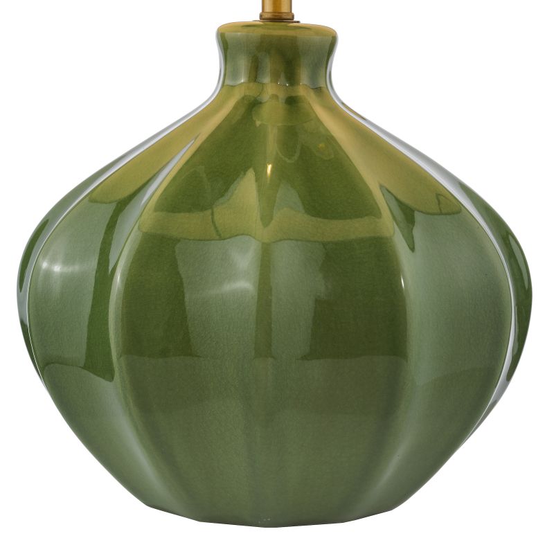 Dar-AMR4224 - Amrita - Base Only - Green Ceramic Table Lamp