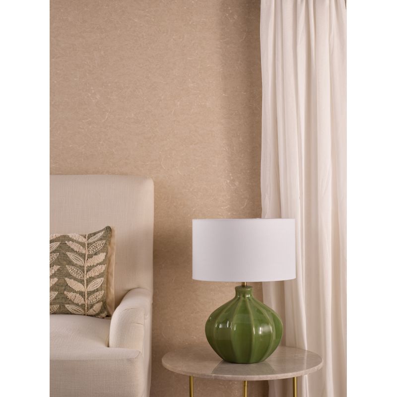 Dar-AMR4224 - Amrita - Base Only - Green Ceramic Table Lamp