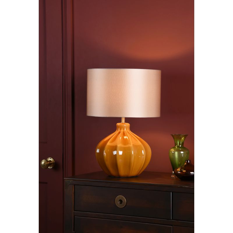 Dar-AMR4229 - Amrita - Base Only - Carmel Ceramic Table Lamp