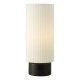 Dar_Vol3-ANE4022 - Aneska - Matt Black Table Lamp Opal Ribbed Glass