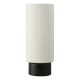 Dar_Vol3-ANE4022 - Aneska - Matt Black Table Lamp Opal Ribbed Glass