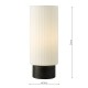 Dar_Vol3-ANE4022 - Aneska - Matt Black Table Lamp Opal Ribbed Glass