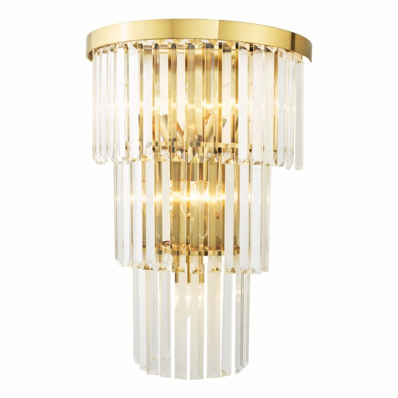 Dar-ANG3035 - Angel - Gold 6 Light Wall Lamp with Crystal