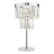 Dar-ANG4208 - Angel - Polished Chrome 4 Light Table Lamp with Crystal