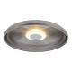 Dar-ANS5222 - Ansel - Black Chrome LED Flush with Smoked Textured Glass