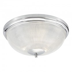 Arbor - Chrome 3 Light Ceiling Lamp with Prismatic Glass Arbor - Chrome 3 Light Ceiling Lamp with Prismatic Glass