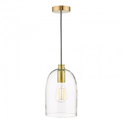 Archie - Satin Bronze Pendant with Clear Glass Archie - Satin Bronze Pendant with Clear Glass