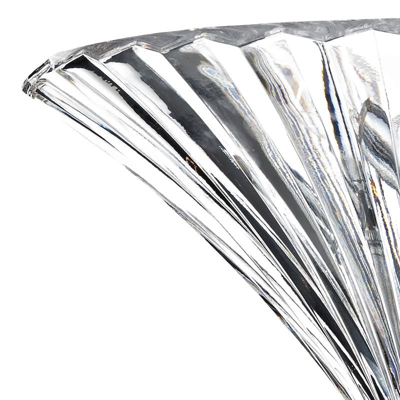 Dar-ARD5350 - Ardeche - Clear Fluted Glass with Polished Chrome Ceiling Lamp