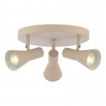 Arnel - Satin Taupe 3 Spotlights