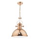 Ceiling Lights - Arona - Polished Copper with Glass Diffuser Single Pendant Dar-ARO0164 - Arona - Polished Copper with Glass Diffuser Single Pendant