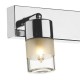 Bathroom Lights - Artemis - Bathroom Clear and Frosted Glass Double Spotlights Dar-ART7750 - Artemis - Bathroom Clear and Frosted Glass Double Spotlights