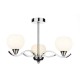 Ceiling Lights - Aruba - Opal Glass with Polished Chrome 3 Light Centre Fitting Dar-ARU0350 - Aruba - Opal Glass with Polished Chrome 3 Light Centre Fitting