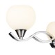 Ceiling Lights - Aruba - Opal Glass with Polished Chrome 3 Light Centre Fitting Dar-ARU0350 - Aruba - Opal Glass with Polished Chrome 3 Light Centre Fitting