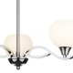 Ceiling Lights - Aruba - Opal Glass with Polished Chrome 3 Light Centre Fitting Dar-ARU0350 - Aruba - Opal Glass with Polished Chrome 3 Light Centre Fitting