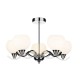 Ceiling Lights - Aruba - Opal Glass with Polished Chrome 5 Light Centre Fitting Dar-ARU0550 - Aruba - Opal Glass with Polished Chrome 5 Light Centre Fitting