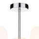 Ceiling Lights - Aruba - Opal Glass with Polished Chrome 5 Light Centre Fitting Dar-ARU0550 - Aruba - Opal Glass with Polished Chrome 5 Light Centre Fitting