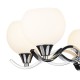 Ceiling Lights - Aruba - Opal Glass with Polished Chrome 5 Light Centre Fitting Dar-ARU0550 - Aruba - Opal Glass with Polished Chrome 5 Light Centre Fitting