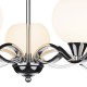 Ceiling Lights - Aruba - Opal Glass with Polished Chrome 5 Light Centre Fitting Dar-ARU0550 - Aruba - Opal Glass with Polished Chrome 5 Light Centre Fitting
