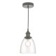 Dar-ARV0161 - Arvin - Clear Glass with Antique Chrome Single Pendant