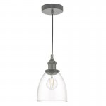 Arvin - Antique Chrome Pendant with Clear Glass Arvin - Antique Chrome Pendant with Clear Glass