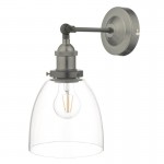 Arvin - Antique Chrome Wall Lamp with Clear Glass Arvin - Antique Chrome Wall Lamp with Clear Glass