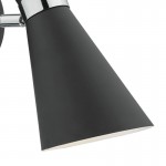 Ash - Black & Chrome Wall Lamp Ash - Black & Chrome Wall Lamp