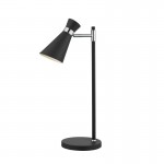 Ash - Adjustable Black & Chrome Table Lamp Ash - Adjustable Black & Chrome Table Lamp