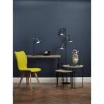 Ash - Adjustable Black & Chrome 3 Light Floor Lamp Ash - Adjustable Black & Chrome 3 Light Floor Lamp