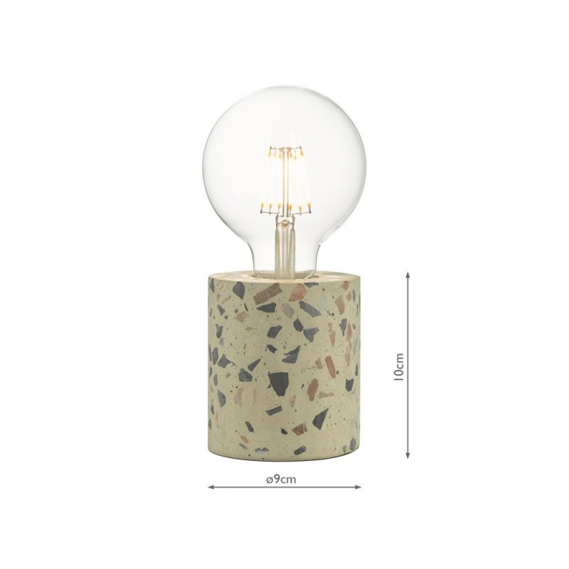 Table & Floor Lamp - Asim - Polished Stone & Terrazzo Concrete Table Lamp Wisebuys-ASI4055 - Asim - Polished Stone & Terrazzo Concrete Table Lamp