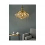 Asmara - Antique Brass 6 Light Pendant with Crystal Asmara - Antique Brass 6 Light Pendant with Crystal