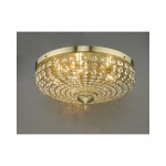 Asmara - Antique Brass 5 Light Flush with Crystal Asmara - Antique Brass 5 Light Flush with Crystal