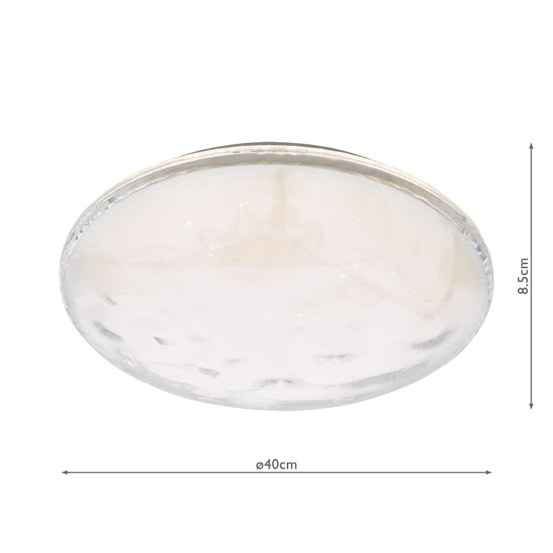 Dar-ATA502 - Atara - White LED Flush