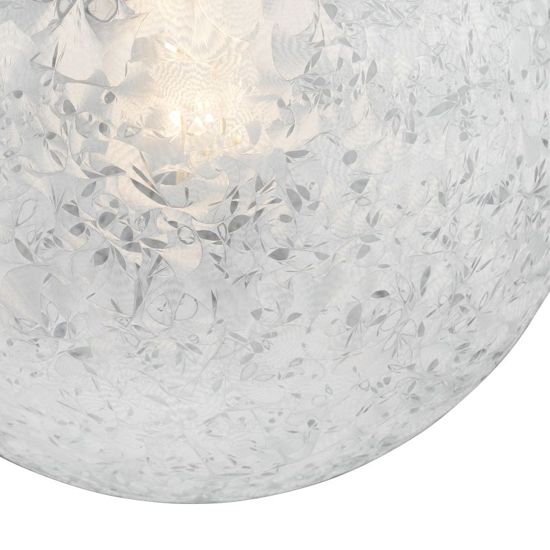 Dar-AVA0146 - Avari - Decorative Glass Globe with Satin Nickel Pendant