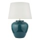 Dar-AYL4223-CEZ162 - Ayla - Ivory Shade & Blue Ceramic Table Lamp