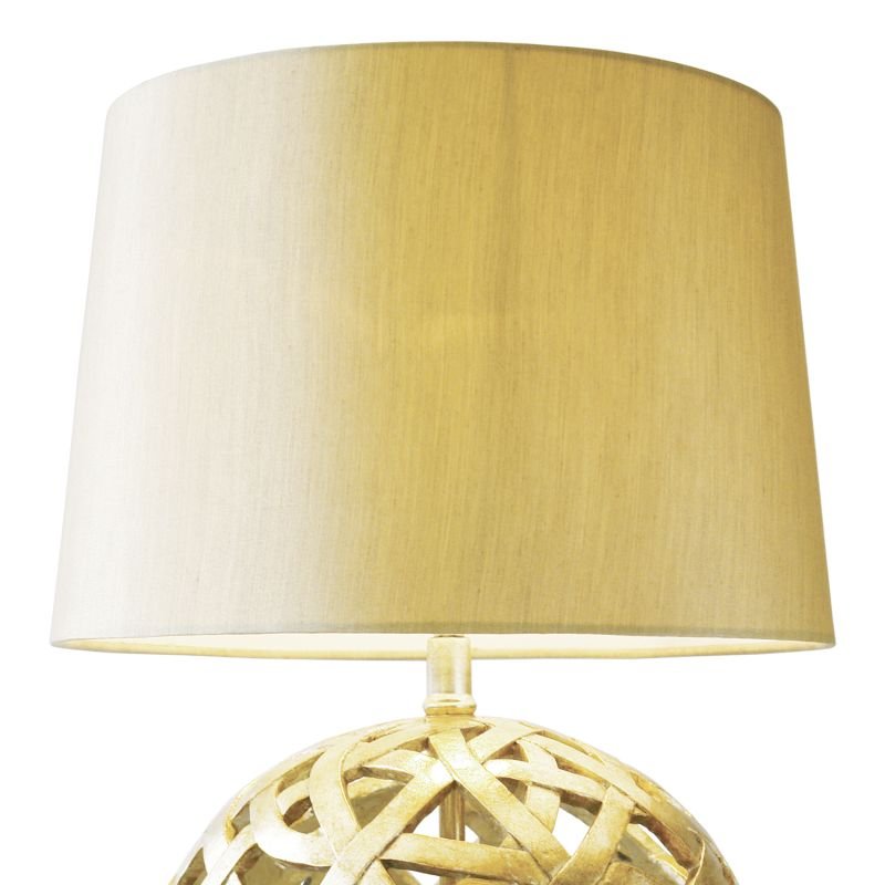 Dar-BAL4263 - Balthazar - Gold Globe with Gold Shade Table Lamp