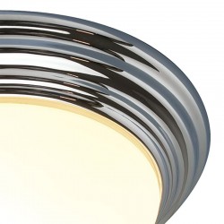 Barclay - Bathroom Polished Chrome Ceiling Lamp with Opal Glass Barclay - Bathroom Polished Chrome Ceiling Lamp with Opal Glass