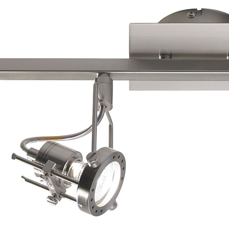 Spot & Downlights - Bauhaus - Satin Chrome Adjustable Swivel Head 4 Light Spotlights Dar-BAU8446 - Bauhaus - Satin Chrome Adjustable Swivel Head 4 Light Spotlights