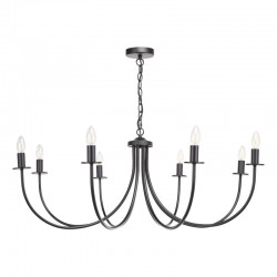Becca - Matt Black 8 Light Centre Fitting Becca - Matt Black 8 Light Centre Fitting