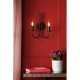 Dar-BEC0922 - Becca - Matt Black 2 Light Wall Lamp