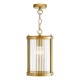 Dar-BIA0163 - Bianka - Bronze Pendant with Ribbed Glass