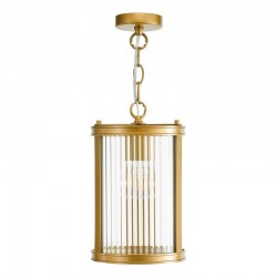 Bianka - Bronze Pendant with Ribbed Glass Bianka - Bronze Pendant with Ribbed Glass