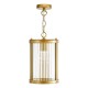 Dar-BIA0163 - Bianka - Bronze Pendant with Ribbed Glass