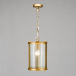 Bianka - Bronze Pendant with Ribbed Glass Bianka - Bronze Pendant with Ribbed Glass
