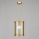 Dar-BIA0163 - Bianka - Bronze Pendant with Ribbed Glass