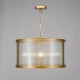 Dar-BIA0363 - Bianka - Bronze 3 Light Pendant with Ribbed Glass